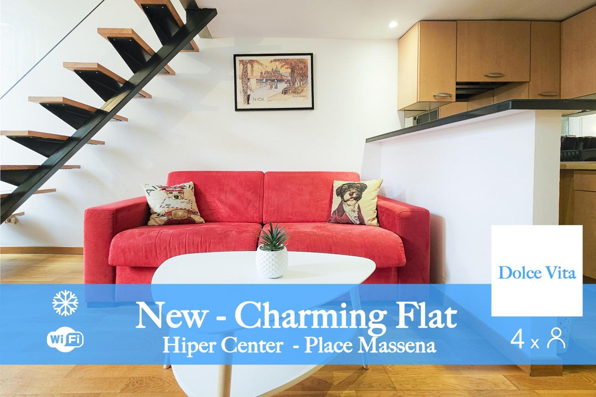 Apartamento Place Massena 4Pers Hyper Center Ac Niza Exterior foto